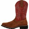 Rocky MonoCrepe 12in Waterproof Western Boot, CABERNET, M, Size 8.5 RKW0432